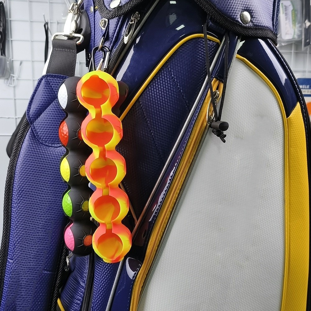 Golf Equipment Bag - Silicone Golf Ball Holder Accommodate 5