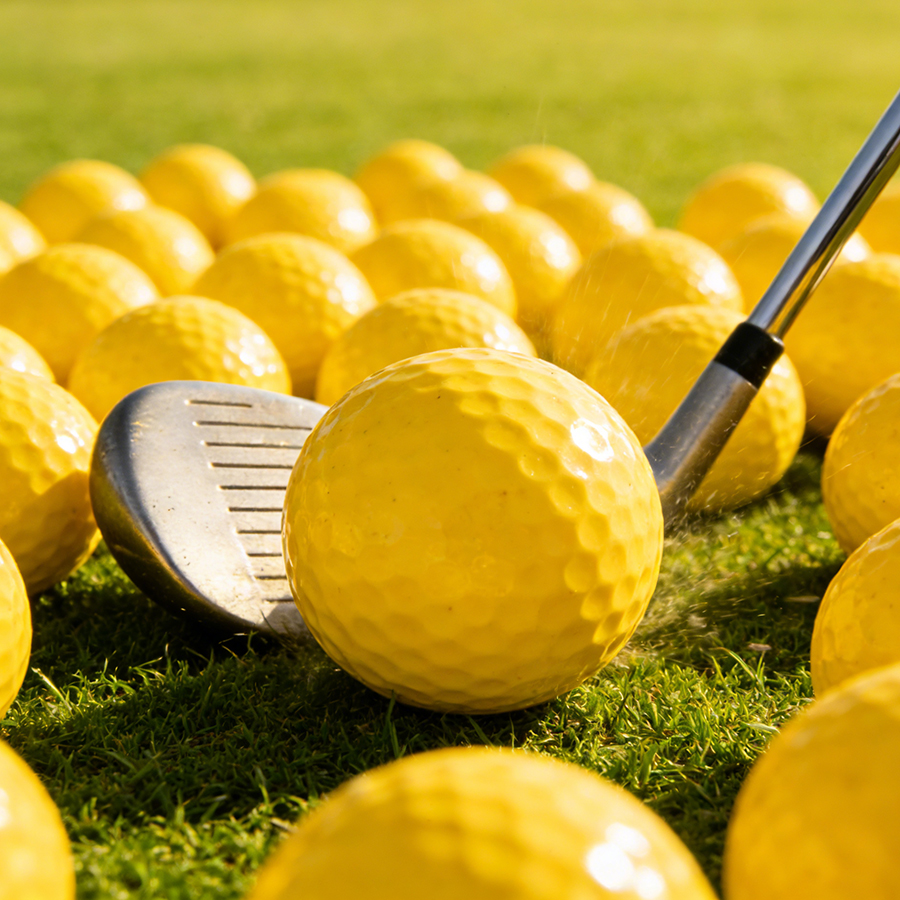 Golf Ball Premium - 10pcs Yellow PU Soft Golf Practice