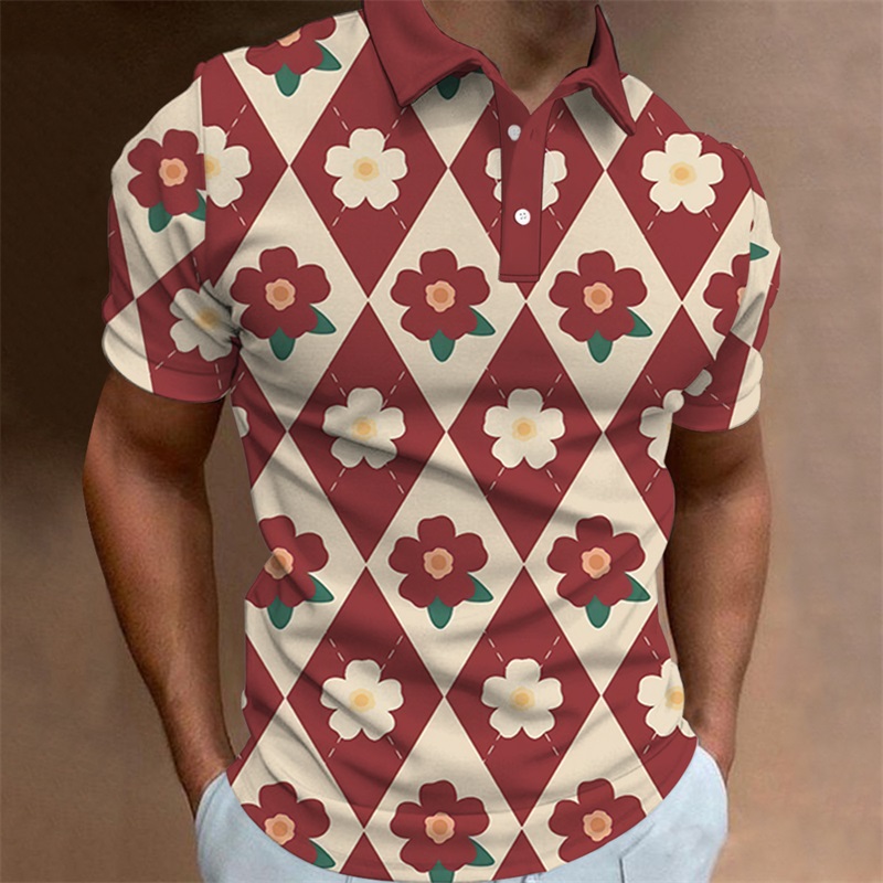 Golf Equipment Rental - Men's Polo Shirt Summer Casual Short