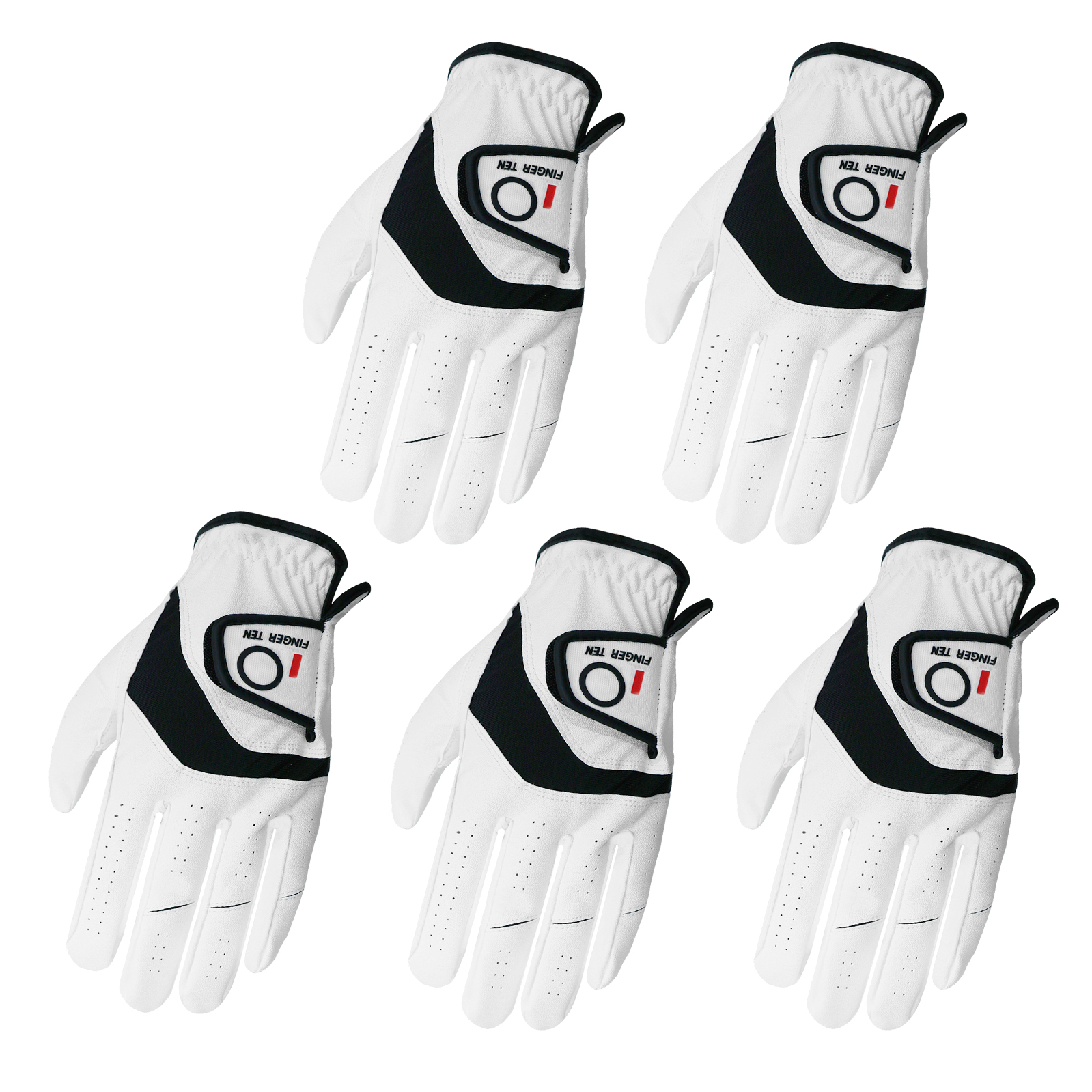 Golf Equipment Rental - 5 Pcs Golf Gloves Men Leather