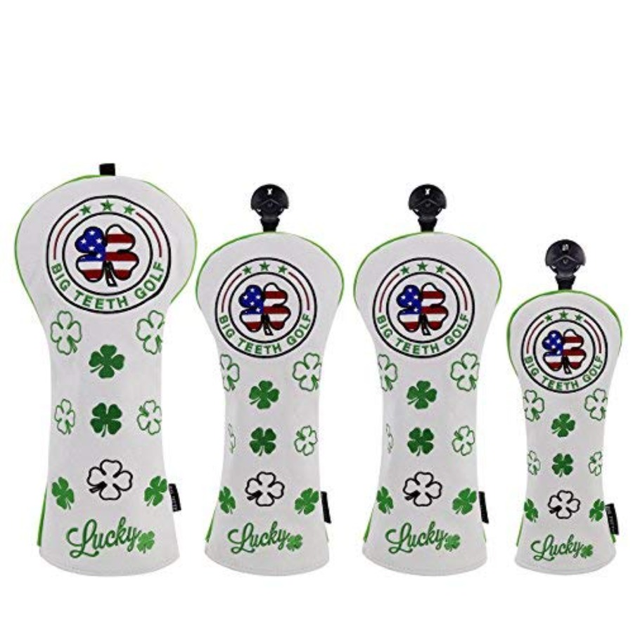 Putter Mallet Blade - Golf Cover Lucky Clover Headcover Covers