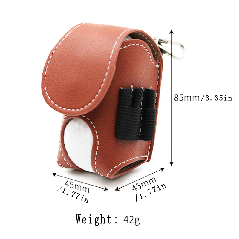 Golf PU Ball Bag Two-Piece Set - Golf Equipment Bag ulasan dan harga
