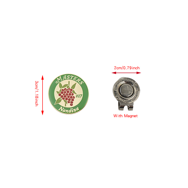 6 Pcs/Set Golf Ball Marker Hat - Ball Marker Set ulasan dan harga