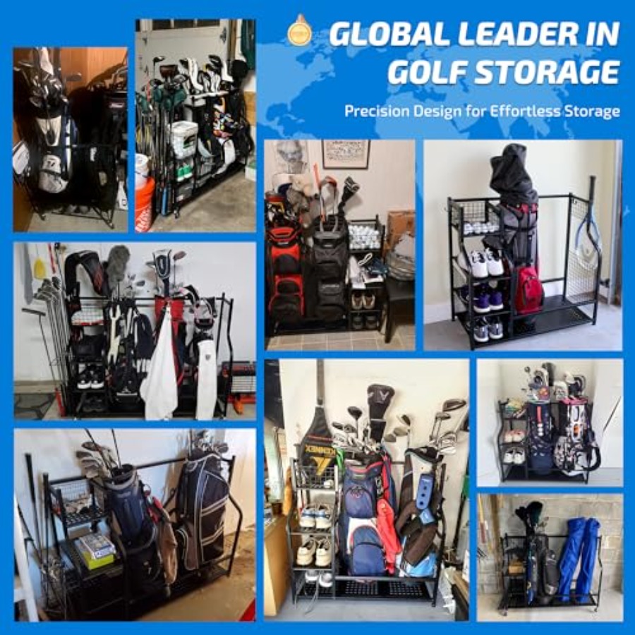 Golf Bag Storage Garage Organi - Golf Equipment Bag ulasan dan harga