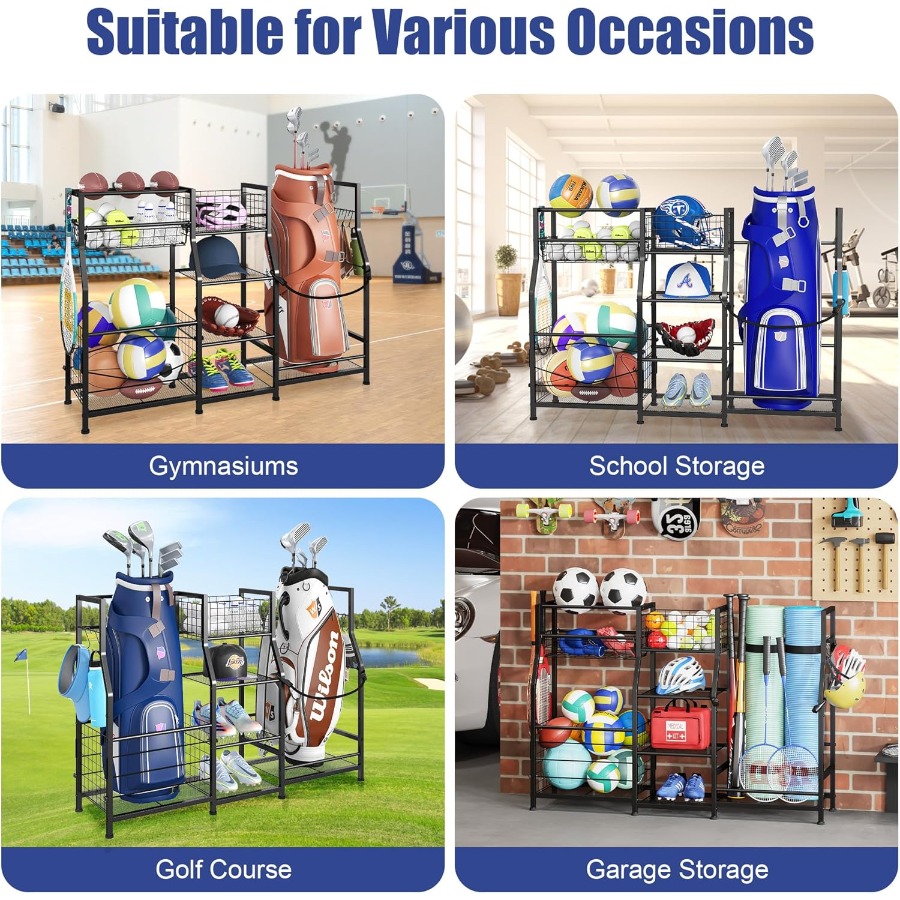 Golf Bag Stand Garage Storage  - Golf Equipment Bag ulasan dan harga