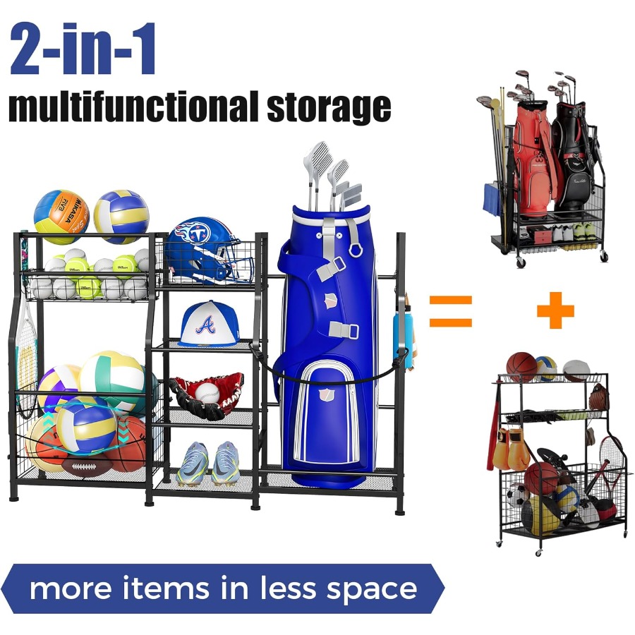 Golf Bag Stand Garage Storage  - Golf Equipment Bag ulasan dan harga