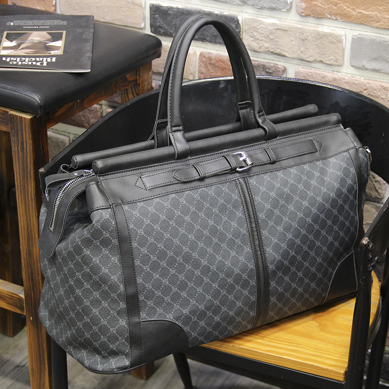 Fashion Plaid Travel Bag Men H - Golf Equipment Bag ulasan dan harga