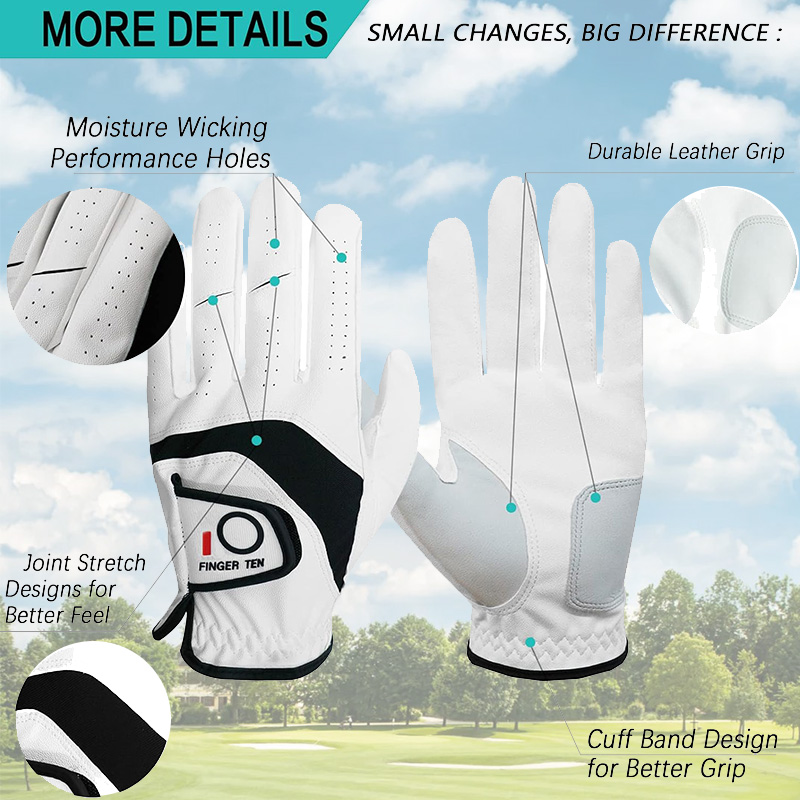 5 Pcs Golf Gloves Men Leather  - Golf Equipment Rental ulasan dan harga