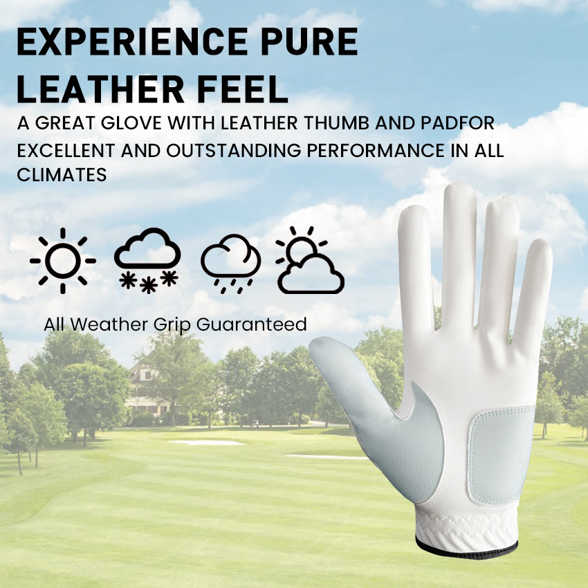 5 Pcs Golf Gloves Men Leather  - Golf Equipment Rental ulasan dan harga