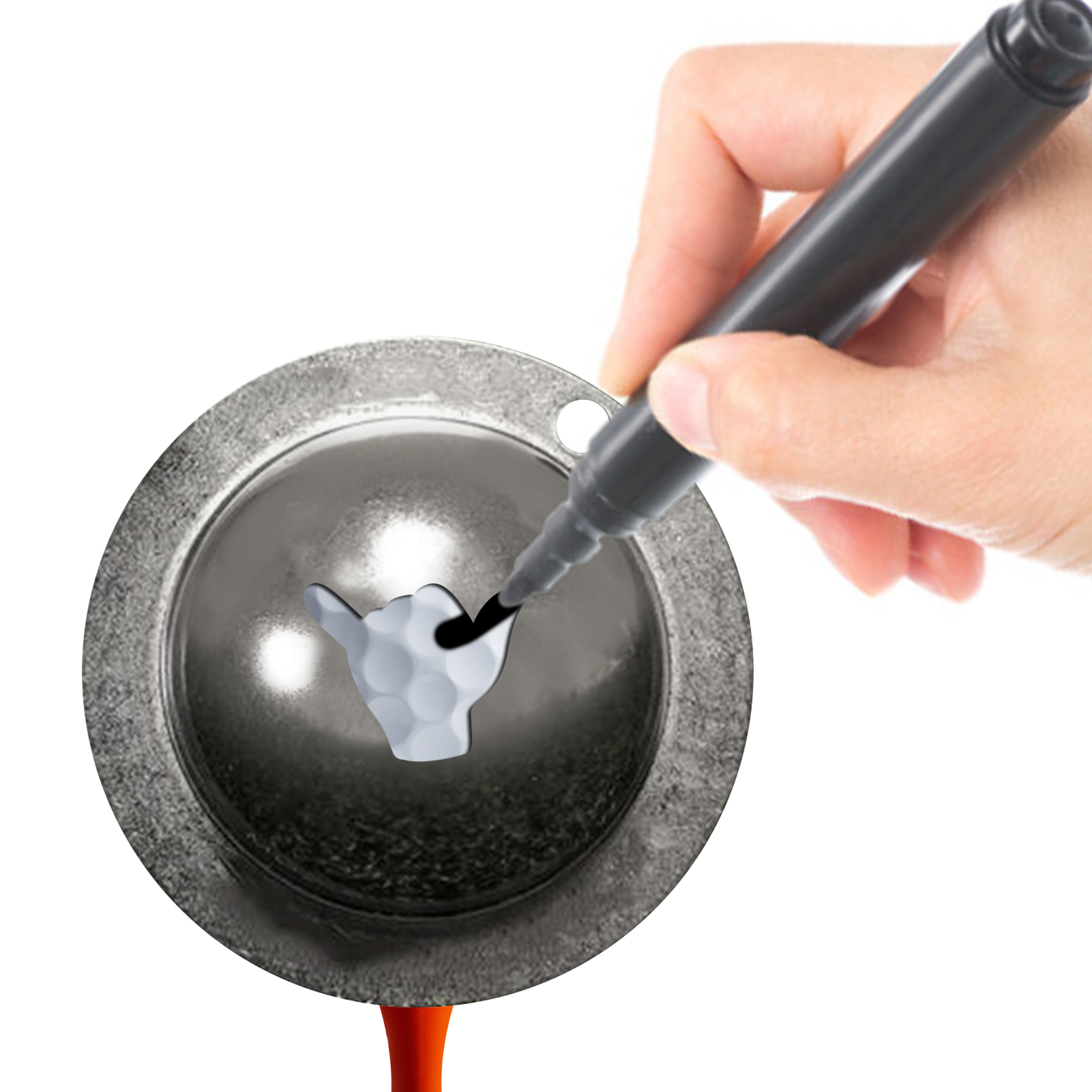 Portable Durable 1Pcs Golf Bal - Ball Marker Set ulasan dan harga