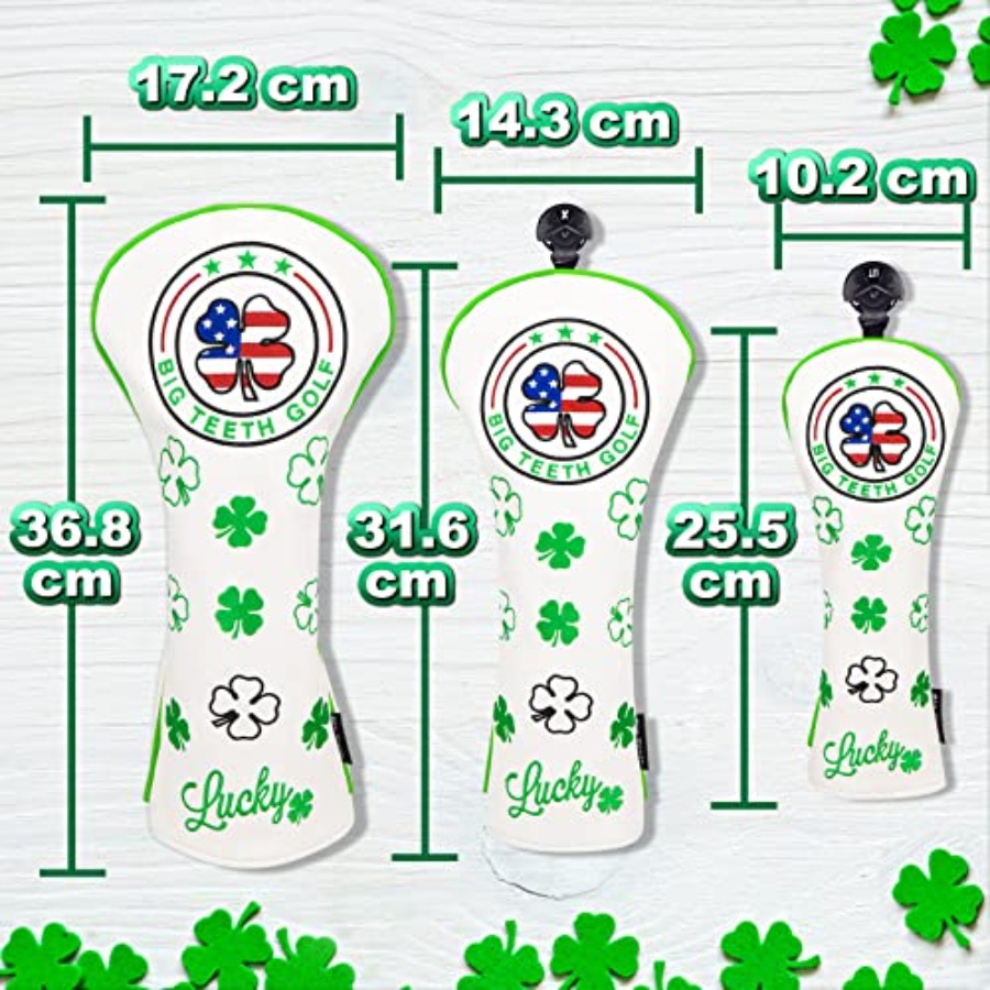 Golf Cover Lucky Clover Headco - Putter Mallet Blade ulasan dan harga