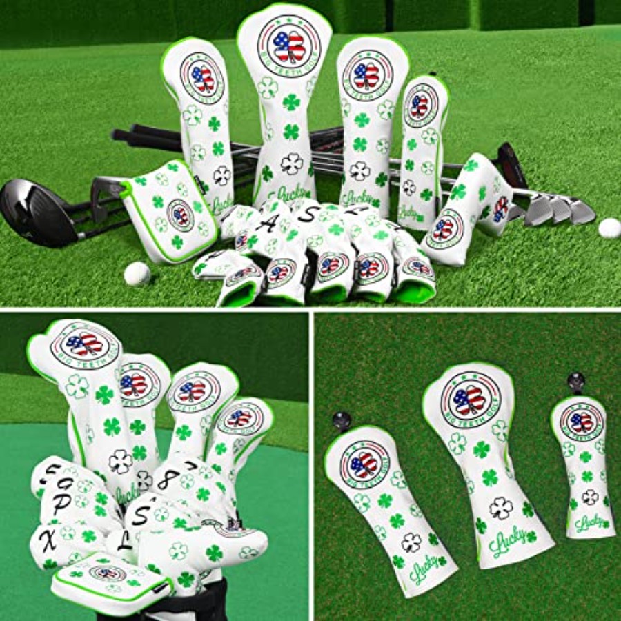 Golf Cover Lucky Clover Headco - Putter Mallet Blade ulasan dan harga