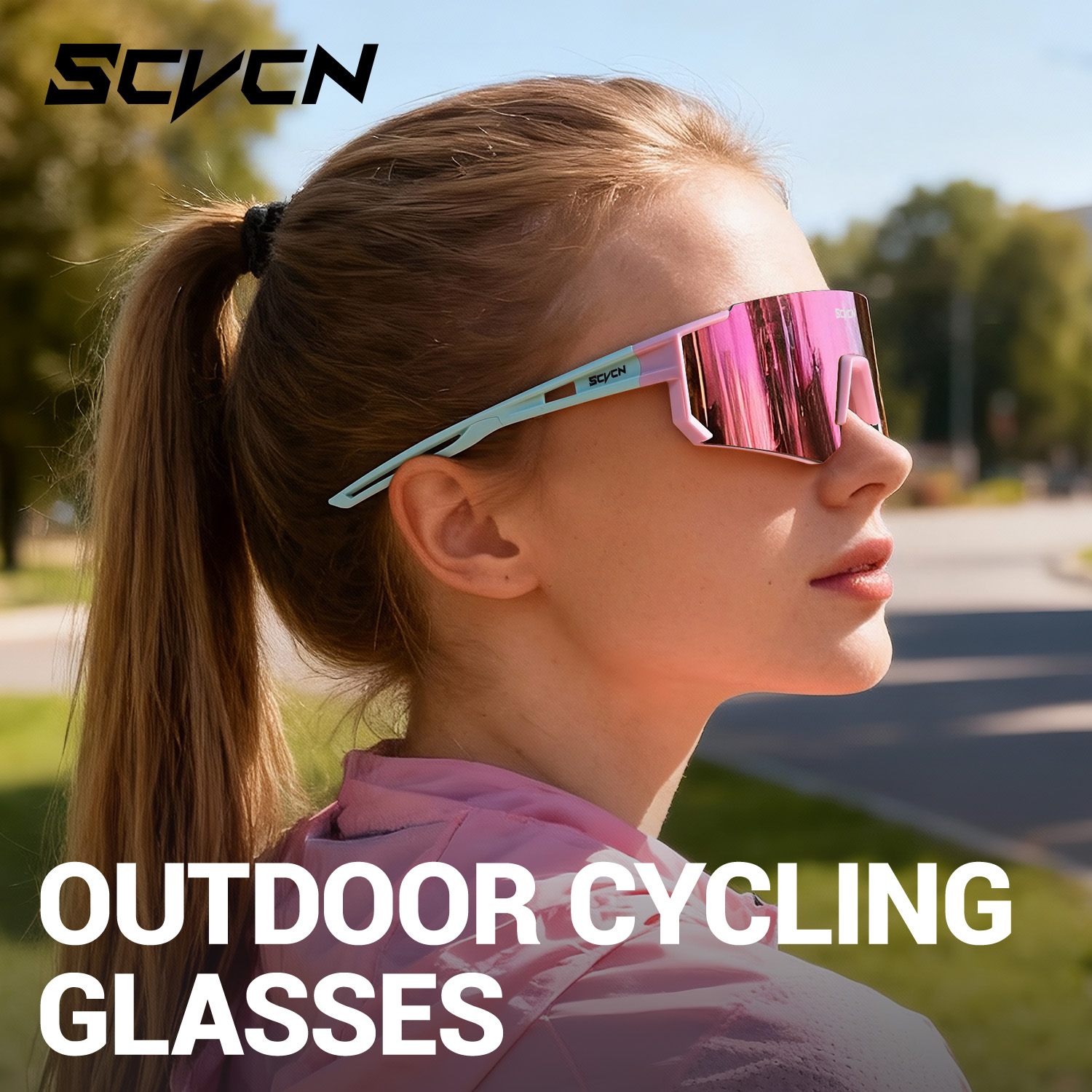 SCVCN Pink Cycling Glasses Bic - Golf Equipment Photos ulasan dan harga