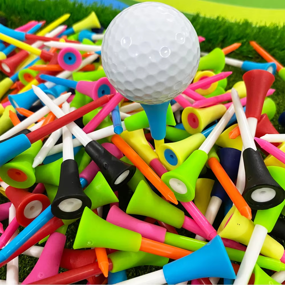 10Pcs Plastic Golf Tees Multi  - Golf Ball Premium ulasan dan harga