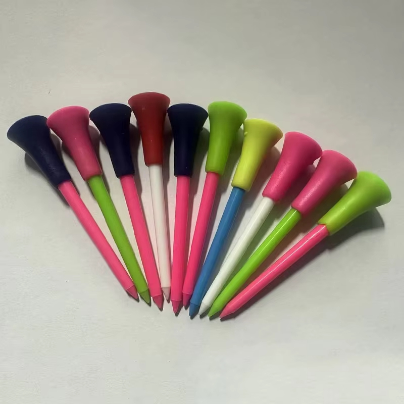 10Pcs Plastic Golf Tees Multi  - Golf Ball Premium ulasan dan harga
